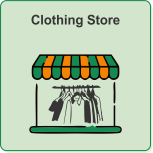 Garment store icon